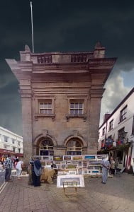 One of the Food Festivals, when they close the roads, Ludlow. Gwendda the Witch Photographer