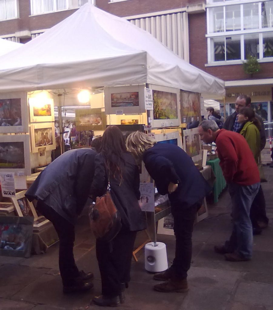 Look closely my friends, really close! Gwendda the Witch Photographer on Shrewsbury's Old Market Square