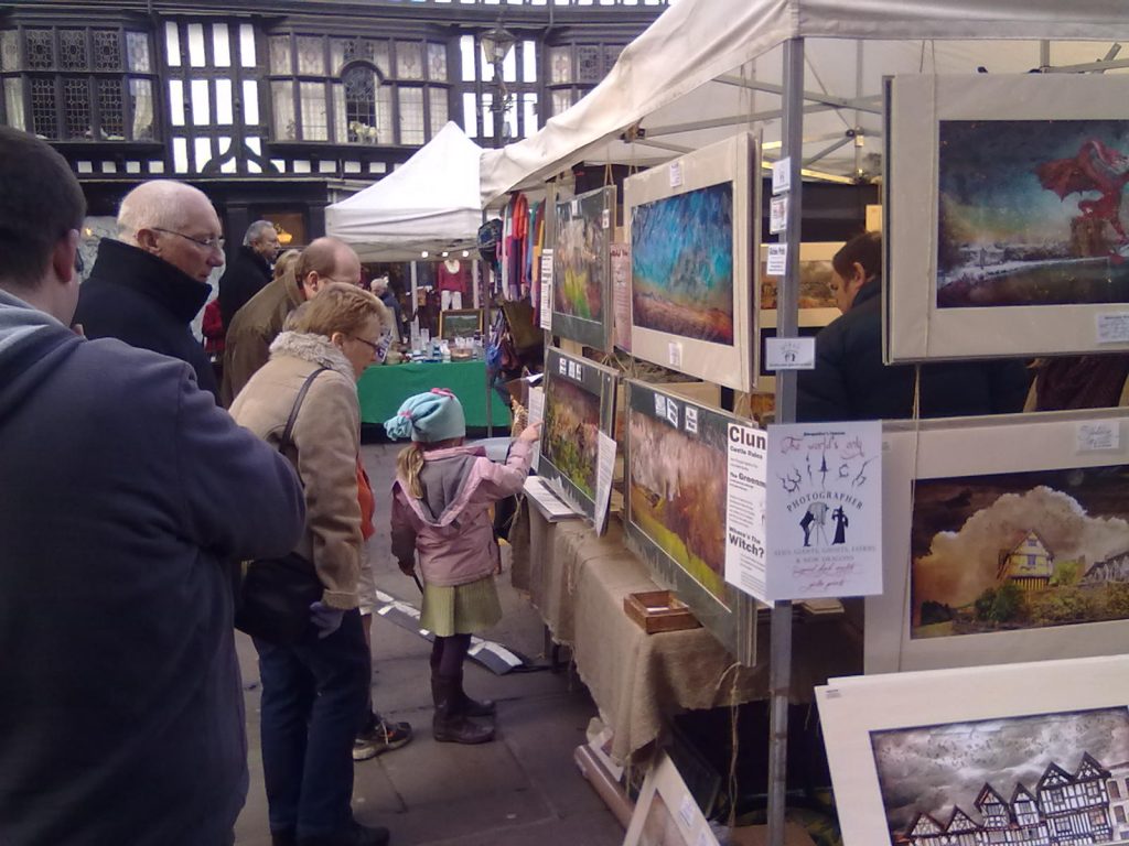 What's this mummy. Is it a giant? Gwendda the Witch Photographer on Shrewsbury's Old Market Square