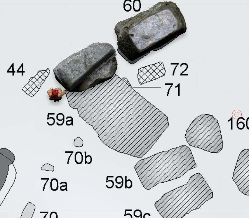 Map of Stone 59a, b and c