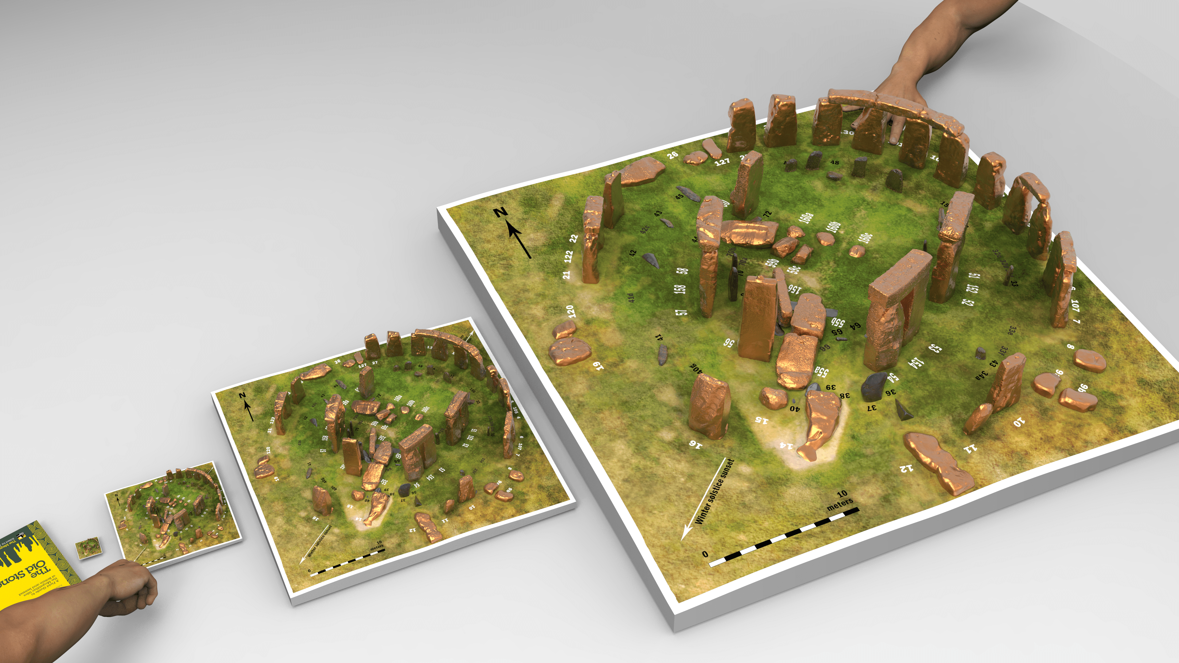 Stonehenge model replica four sizes of models
