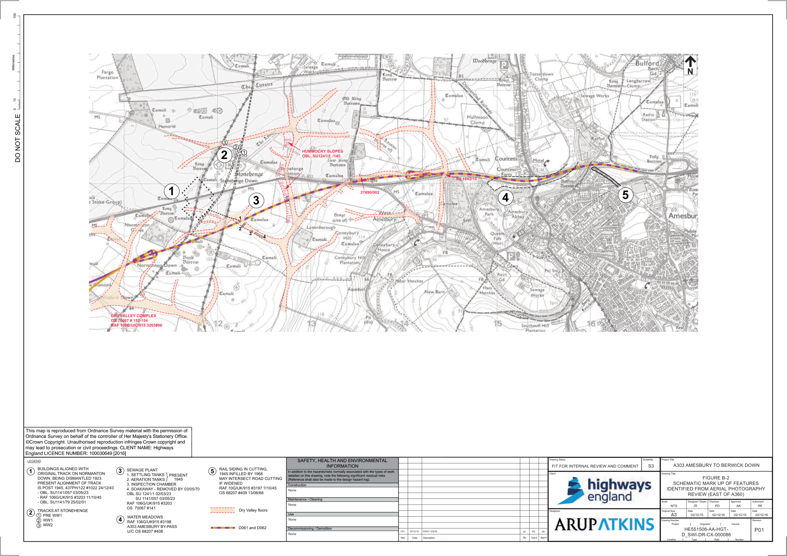 Air photo feature plan marking hummocky slopes
